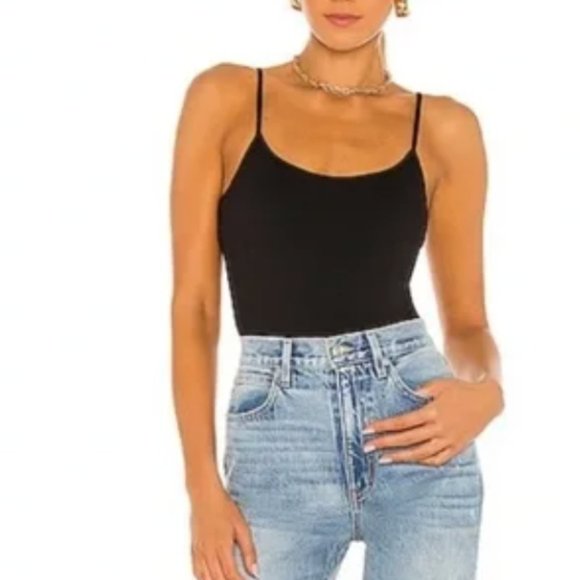 L’agence Ford Black Spaghetti Strap Bodysuit Small - Picture 4 of 8